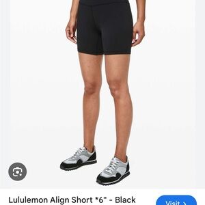 lululemon athletica Black Bike Shorts - High-Rise Performance